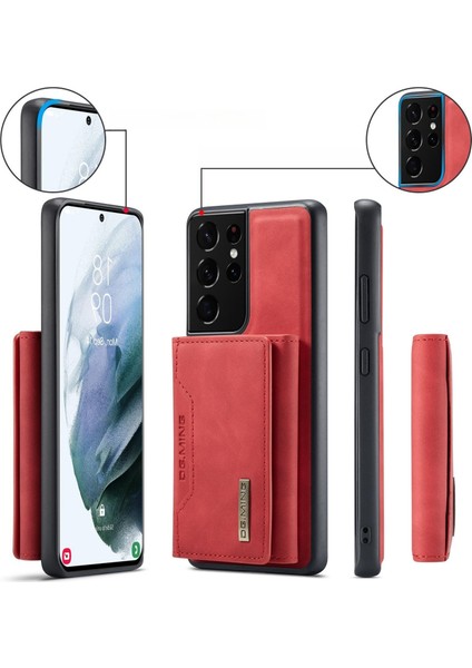 GALAXY-S21 Cüzdanlı ve Kartlıklı Deri Telefon Kılıfı (Yurt Dışından)