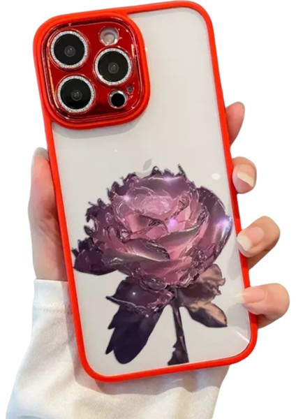 3D Rose IPHONE14 Şok Emilimi ve Darbeye Dayanıklı Apple Cep Telefonu Kılıfı (Yurt Dışından)