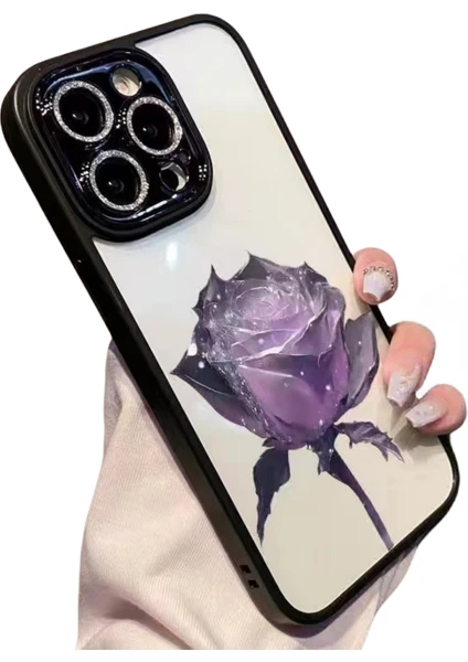 3D Rose IPHONE14 Şok Emilimi ve Darbeye Dayanıklı Apple Cep Telefonu Kılıfı (Yurt Dışından)