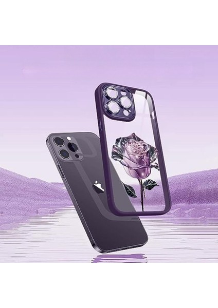 3D Rose IPHONE14 Şok Emilimi ve Darbeye Dayanıklı Apple Cep Telefonu Kılıfı (Yurt Dışından)