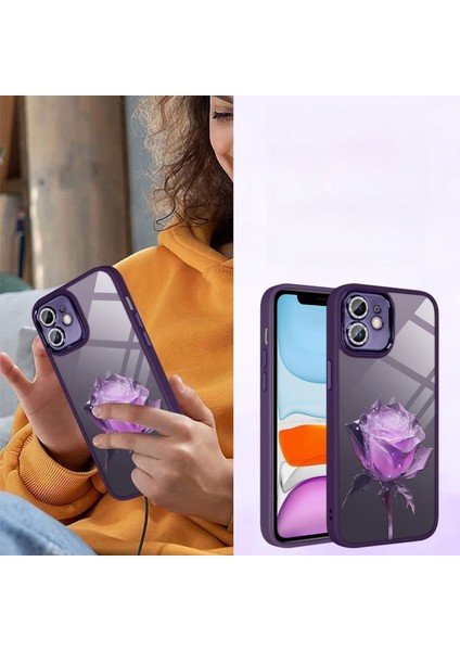 3D Rose IPHONE14 Plus Şok Emici ve Anti-Şok Apple Cep Telefonu Kılıfı (Yurt Dışından)