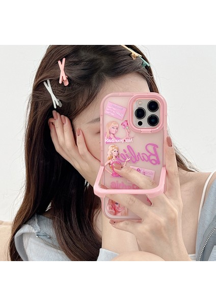 IPHONE13 Pro Max Sevimli Çift Ayaklı Şeffaf Telefon Kılıfı (Yurt Dışından) modelleri