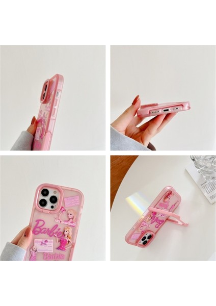 IPHONE13 Pro Max Sevimli Çift Ayaklı Şeffaf Telefon Kılıfı (Yurt Dışından) fırsatları