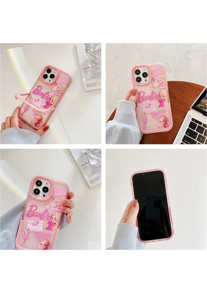 IPHONE13 Pro Max Sevimli Çift Ayaklı Şeffaf Telefon Kılıfı (Yurt Dışından) indirimleri