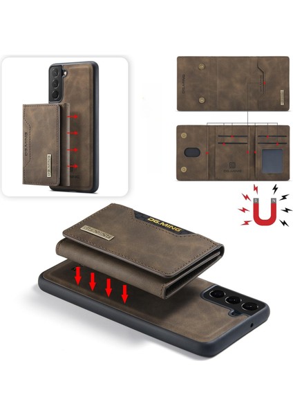 Cüzdanlı ve Kartlıklı GALAXY-S22 Deri Telefon Kılıfı (Yurt Dışından)