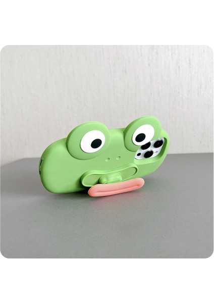 iPhone 14PRO 3D Komik Kurbağa Telefon Kılıfı (Yurt Dışından) fiyatları