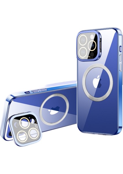 Manyetik Kaplama IPHONE13PRO Standlı Şeffaf Telefon Kılıfı (Yurt Dışından)