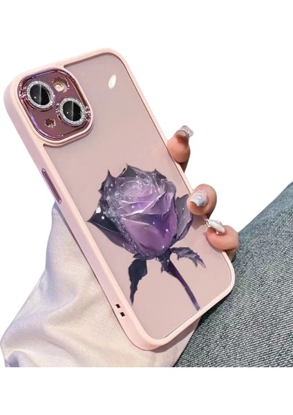 3D Gül Çiçek IPHONE14 Pro Max Şok Emici ve Anti-Şok Apple Cep Telefonu Kılıfı (Yurt Dışından)