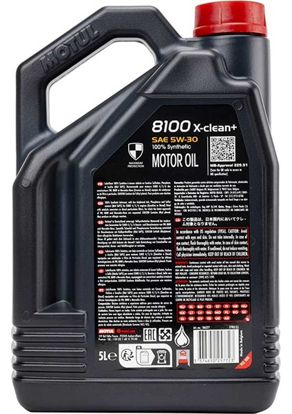 8100 X-Clean+ 5W30 Motor Yağı 5 Litre