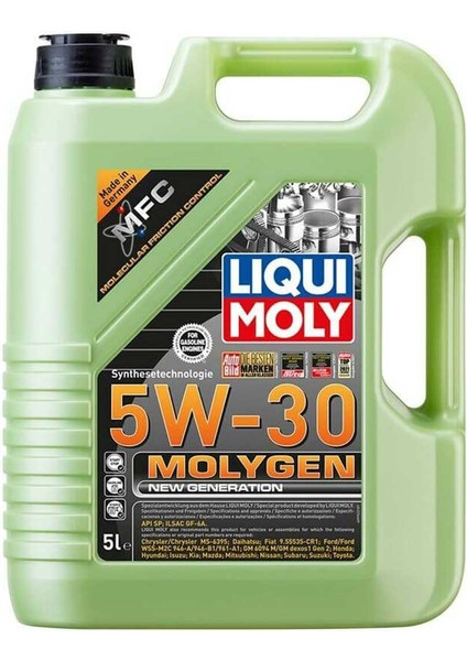 Lıquı Moly 5W30 Motor Yağı Molygen New Generation 5 Litre