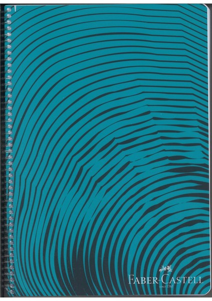 Faber Castell Waves Kapak Defter 120 Yaprak Kareli Defter 4 Adet