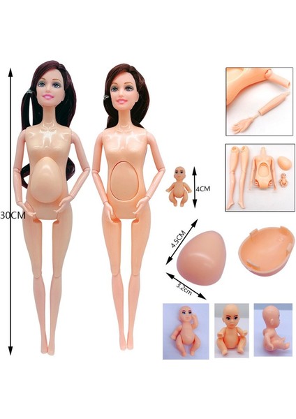 Hamile Karnına Sahip Barbie Bebek (Yurt Dışından)