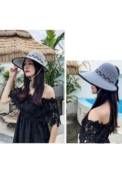 Kişiselleştirilmiş Hasır Şapka Yumuşak Hasır Geniş Kenarlı Güneş Şapkası (Yurt Dışından) fiyatları