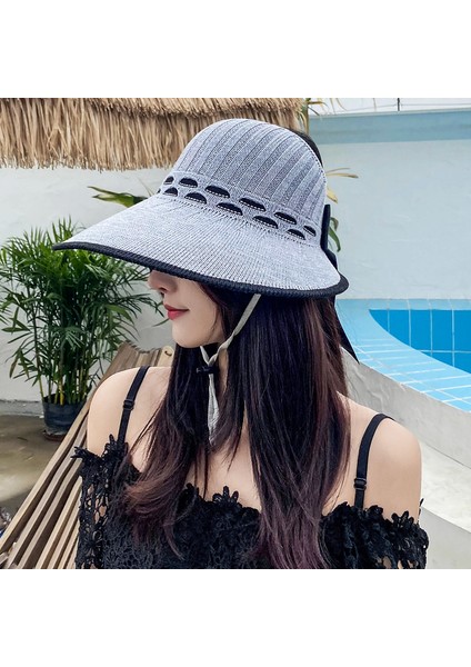 Kişiselleştirilmiş Hasır Şapka Yumuşak Hasır Geniş Kenarlı Güneş Şapkası (Yurt Dışından) indirimleri