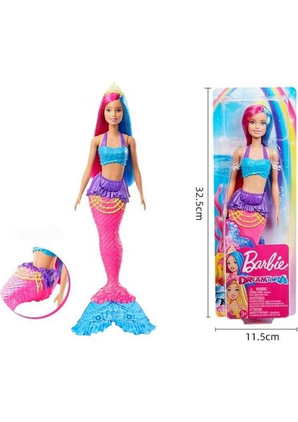 Sıcaklığa Duyarlı Renk Değiştiren Gökkuşağı Barbie Deniz Kızı (Yurt Dışından)