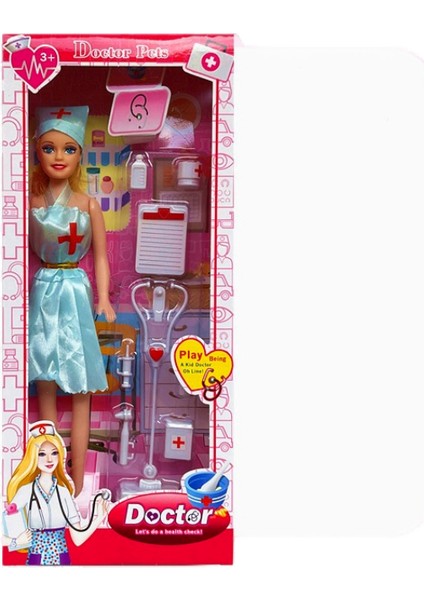 Hemşire Barbie Giydirme Oyun Evi Oyuncakları (Yurt Dışından)