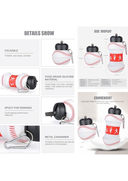 Katlanabilir Açık Hava Taşınabilir Düşmeye ve Sızdırmaya Dayanıklı Beyzbol Seyahat Kupası (Yurt Dışından) indirimleri