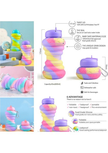 Katlanabilir Dış Mekan Taşınabilir Düşmeye ve Sızdırmaya Dayanıklı Seyahat Kupa (Yurt Dışından) modelleri