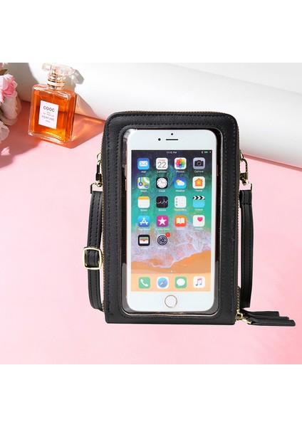 Niş Tasarım Moda Bayan Messenger Çanta Dokunmatik Ekranlı Telefon Omuz Çantası (Yurt Dışından) modelleri