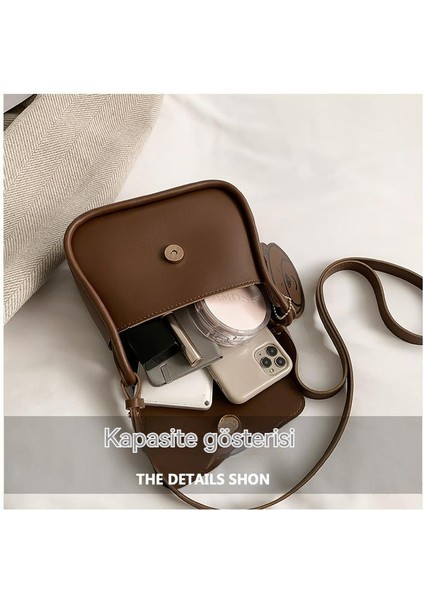 Trendy Moda Casual Bayanlar Messenger Çanta Omuz Küçük Kare Çanta (Yurt Dışından)