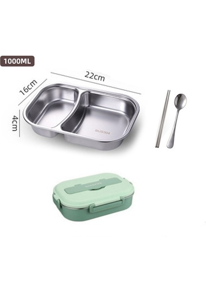 1l Paslanmaz Çelik Gurme Modern Öğle Yemeği Kutusu Bento Öğle Yemeği Kutusu (Yurt Dışından)