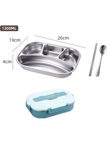 1.3l Paslanmaz Çelik Gurme Modern Öğle Yemeği Kutusu Bento Öğle Yemeği Kutusu (Yurt Dışından)