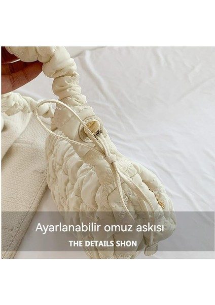 Yeni Niş Tüm Maçlara Uygun Bulut Kıvrımlı Koltuk Altı Bayan Askılı Çanta Kişiselleştirilmiş Omuz Çantası (Yurt Dışından)