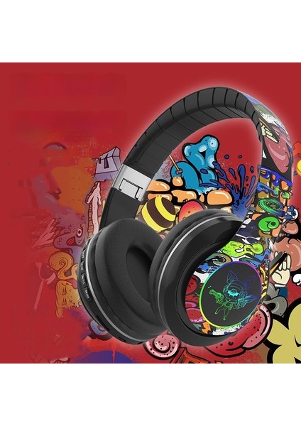 Harika Kablosuz Bluetooth Kulaklıklar Kişiselleştirilmiş Graffiti Kulak Içi Kulaklıklar (Yurt Dışından)