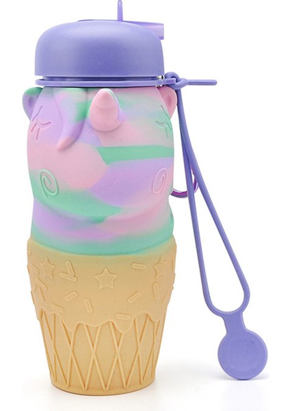 Katlanabilir Açık Taşınabilir Damla Geçirmez ve Sızdırmaz Unicorn Seyahat Kupa (Yurt Dışından)