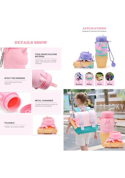 Katlanabilir Açık Taşınabilir Damla Geçirmez ve Sızdırmaz Unicorn Seyahat Kupa (Yurt Dışından) fırsatları