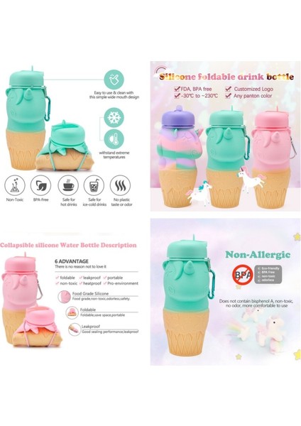 Katlanabilir Açık Taşınabilir Damla Geçirmez ve Sızdırmaz Unicorn Seyahat Kupa (Yurt Dışından) fiyatları