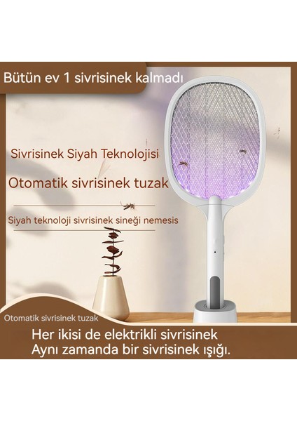 USB Şarj Edilebilir Elektrikli Sineklik Ev Ofis Yurt Çok Fonksiyonlu Açık Sineklik (Yurt Dışından)