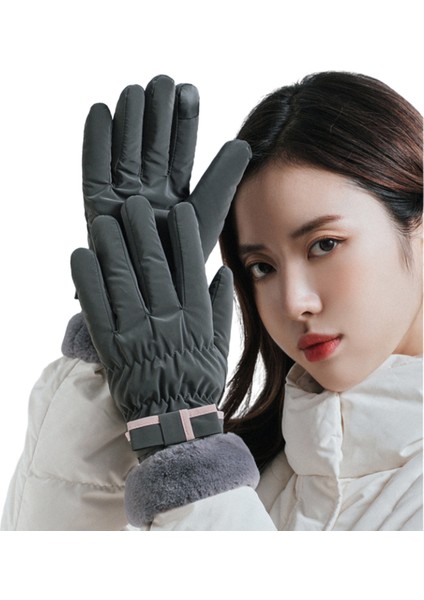Polar Kalınlaşmış Motosiklet Eldivenleri Dokunmatik Ekran Bayanlar Kayak Eldivenleri (Yurt Dışından) fiyatları