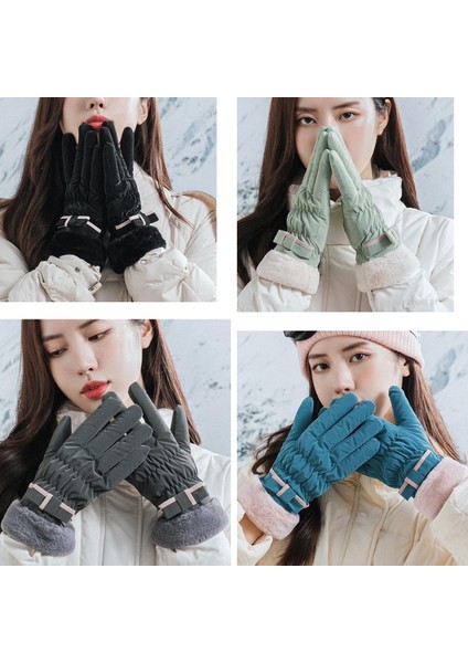 Polar Kalınlaşmış Motosiklet Eldivenleri Dokunmatik Ekran Bayanlar Kayak Eldivenleri (Yurt Dışından) modelleri