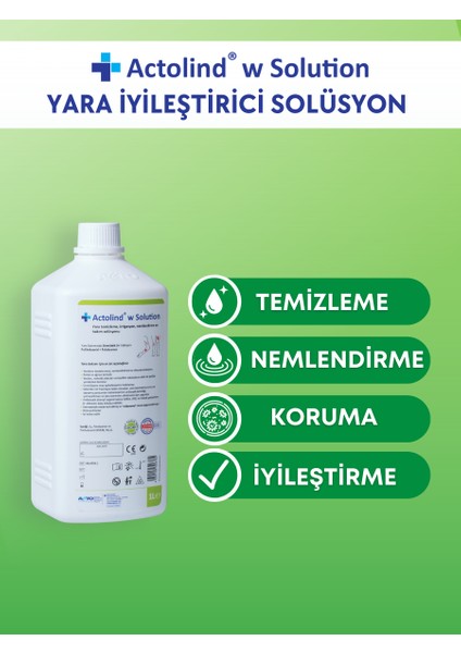 Actolınd® W Solutıon 2'li Yara Bakım Solüsyonu 1l
