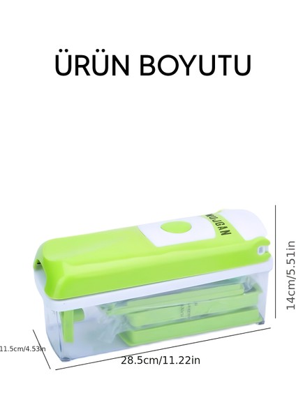 (Kırılabilir)Nicer Dicer Plus Doğrayıcı Rende Mutfak Robotu Çok Fonksiyonlu Meyve Sebze Dilimleyici 10 Parça fırsatları