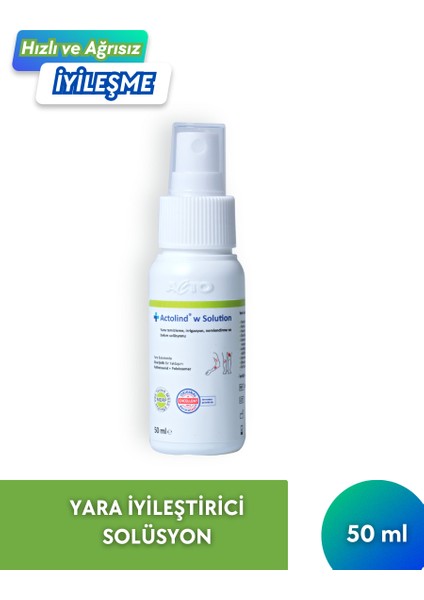 Actolınd® W Solutıon 3'lü Yara Bakım Solüsyonu 50 ml