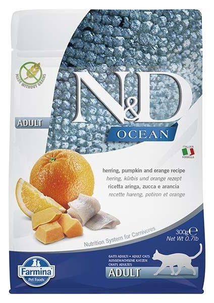 Ocean Tahılsız Kedi Maması Ringa Portakal Kabaklı 300 gr