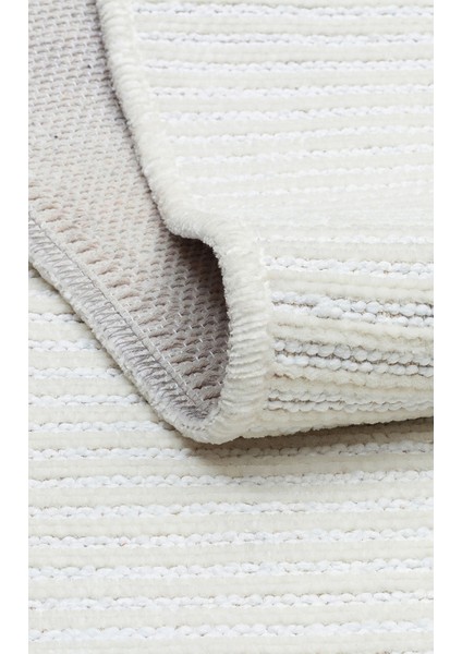 Ada Kilim Plaın Cream Yumuşak Dokulu Kolay Kullanımlı Yıkanabilir Kaymaz Kilim indirimleri