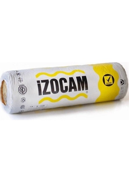 Izocam Camyünü 10 cm Çatı Şiltesi Folyosuz 120 cm x 8 mt 9,60 M2/rulo