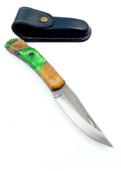 El Yapımı Kişiselleştirilebilir Epoksi Kabzeli Sırttan Kilitli Çakı fiyatları