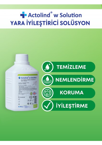 - Actolind W Solution Yara Bakım Solüsyonu 350 ml