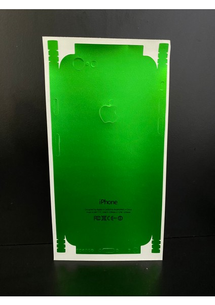 Apple Iphone 6/6s Arka ve Yan Koruma Jelatin Sticker Kaplama Film - Yeşil