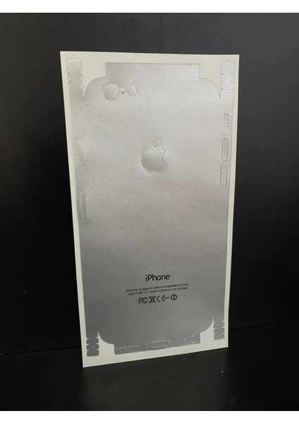 Apple Iphone 6/6s Arka ve Yan Koruma Jelatin Sticker Kaplama Film - Gri