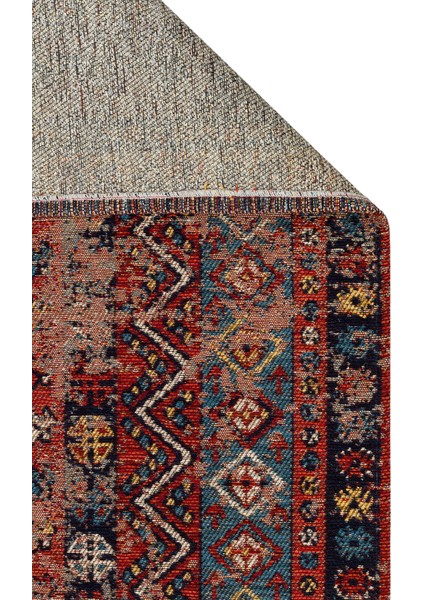 Anadolu Kilim And 04 Multy Anadolu Antik Desenli Yıkanabilir Kaymaz Tabanlı Etnik Kilim