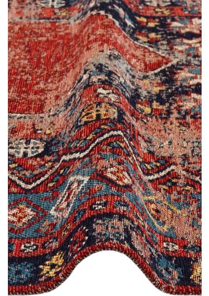 Anadolu Kilim And 04 Multy Anadolu Antik Desenli Yıkanabilir Kaymaz Tabanlı Etnik Kilim