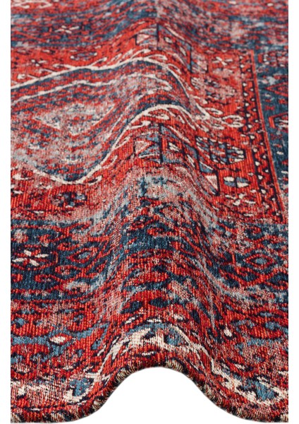 Anadolu Kilim And 02 Multy Yanadolu Antik Desenli Yıkanabilir Kaymaz Tabanlı Etnik Kilim