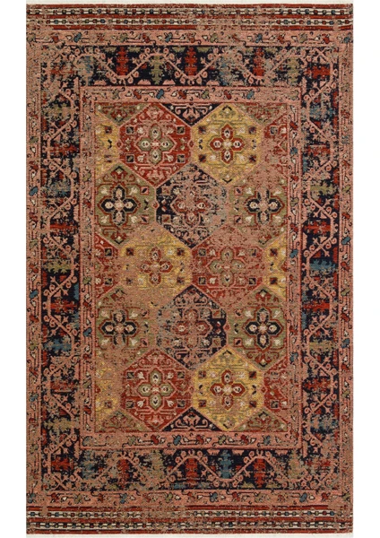 Eko Halı Anadolu Kilim And 01 Multy Anadolu Antik Desenli Yıkanabilir Kaymaz Tabanlı Etnik Kilim