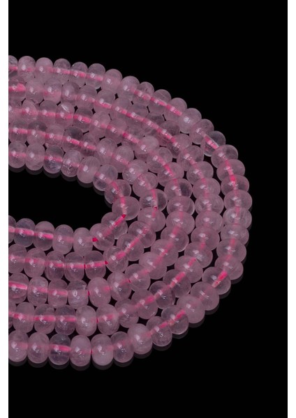 8x5 mm Pembe Kuvars Taşı Dizi