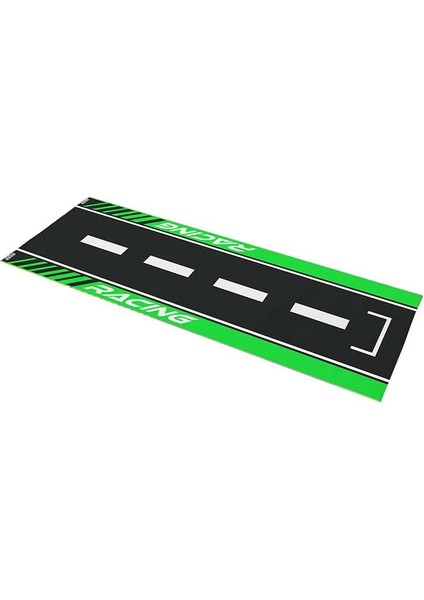 Universal Yeşil Desenli 80 x 220 cm Kaydırmaz Motosiklet Halısı